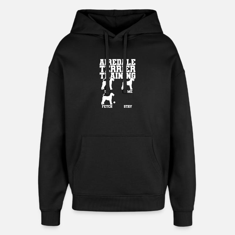 Airedale Terrier Dresseur de chiens - Sweat à capuche unisexe Stanley/Stella Oversized - noir