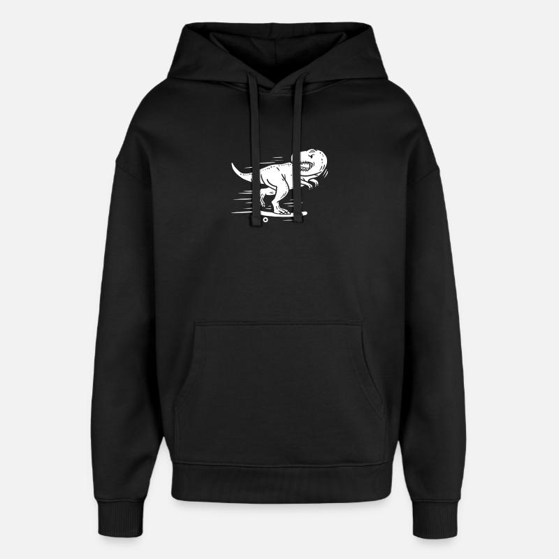 Longboard Longboarder Skater - Sweat à capuche unisexe Stanley/Stella Oversized - noir