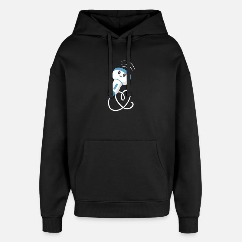 Technicien en échographie sonographique - Sweat à capuche unisexe Stanley/Stella Oversized - noir