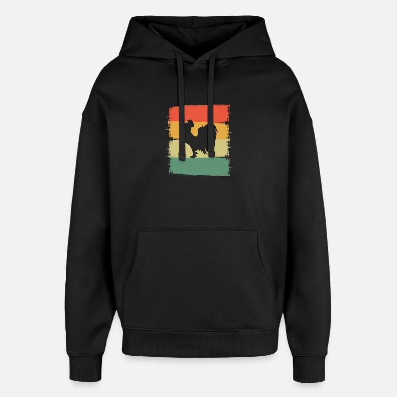 Hahn - Sweat à capuche unisexe Stanley/Stella Oversized - noir