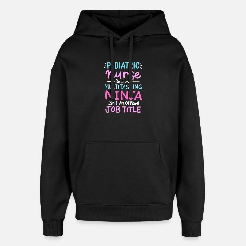 Kinderkrankenschwester - Oversized Unisex Hoodie von Stanley/Stella - Schwarz