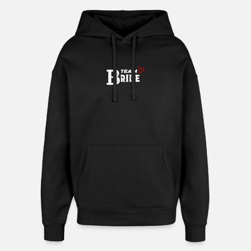 Célébration de mariage nuptial - Sweat à capuche unisexe Stanley/Stella Oversized - noir
