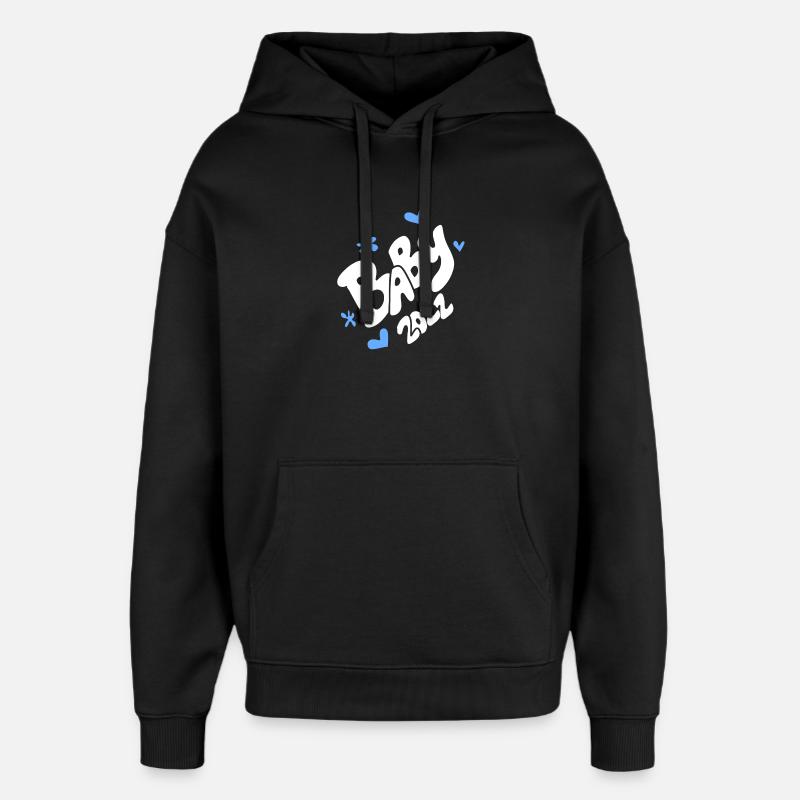 Bébé 2022 - Naissance Enceinte 2022 - Sweat à capuche unisexe Stanley/Stella Oversized - noir
