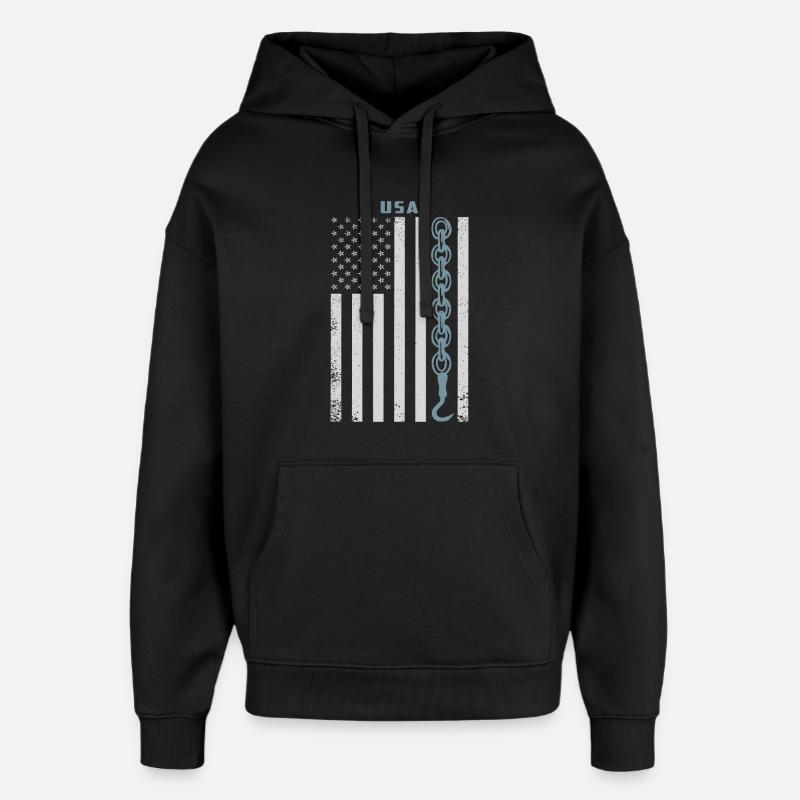 Abschleppdienst - Oversized Unisex Hoodie von Stanley/Stella - Schwarz