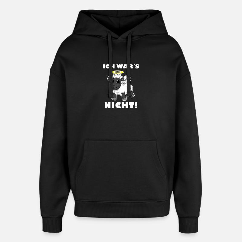 Schaf Engel - ich wars nicht - Oversized Unisex Hoodie von Stanley/Stella - Schwarz