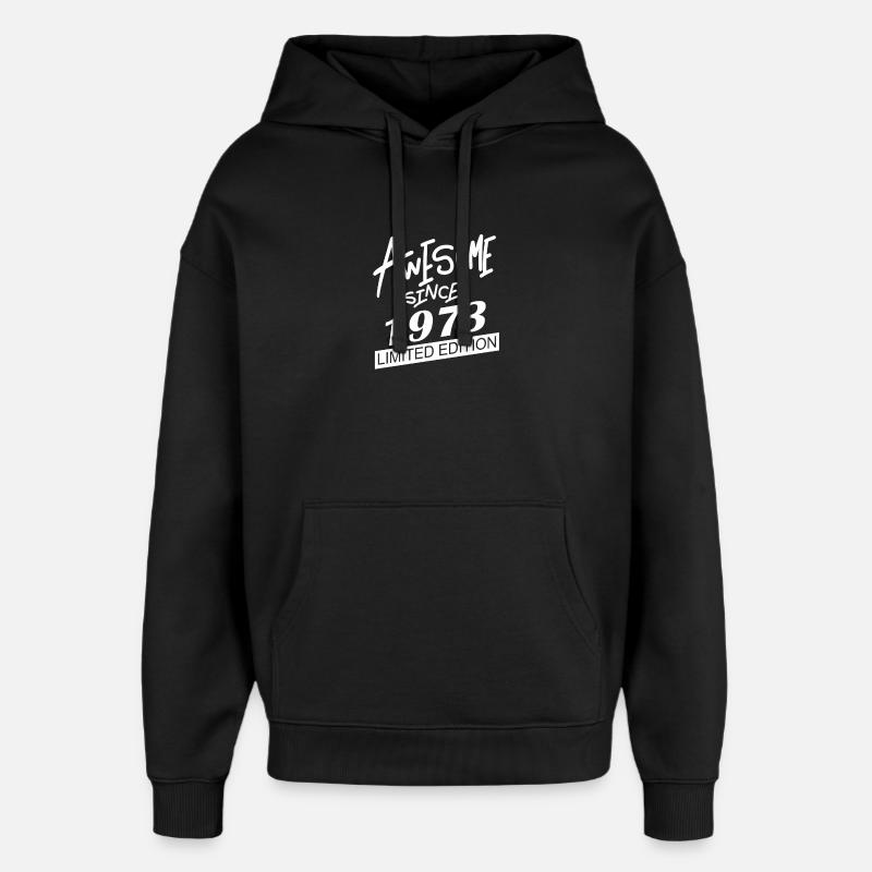 1973 - Oversized Unisex Hoodie von Stanley/Stella - Schwarz