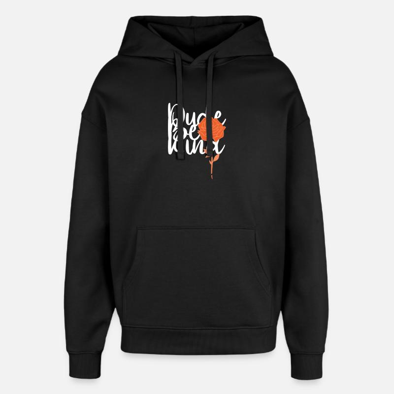 Dude Be Kind No Bullying - Sweat à capuche unisexe Stanley/Stella Oversized - noir