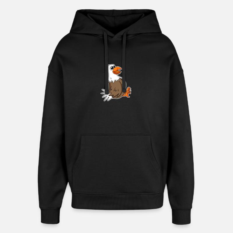 Aigle - Sweat à capuche unisexe Stanley/Stella Oversized - noir