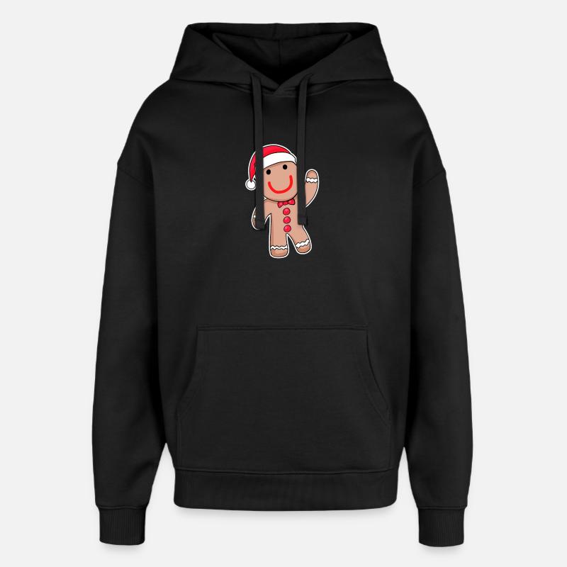 Pain d’épices sucré - Sweat à capuche unisexe Stanley/Stella Oversized - noir