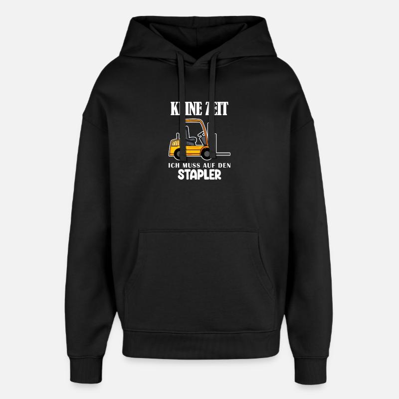 Staplerfahrer Gabelstapler Lager Logistik - Oversized Unisex Hoodie von Stanley/Stella - Schwarz