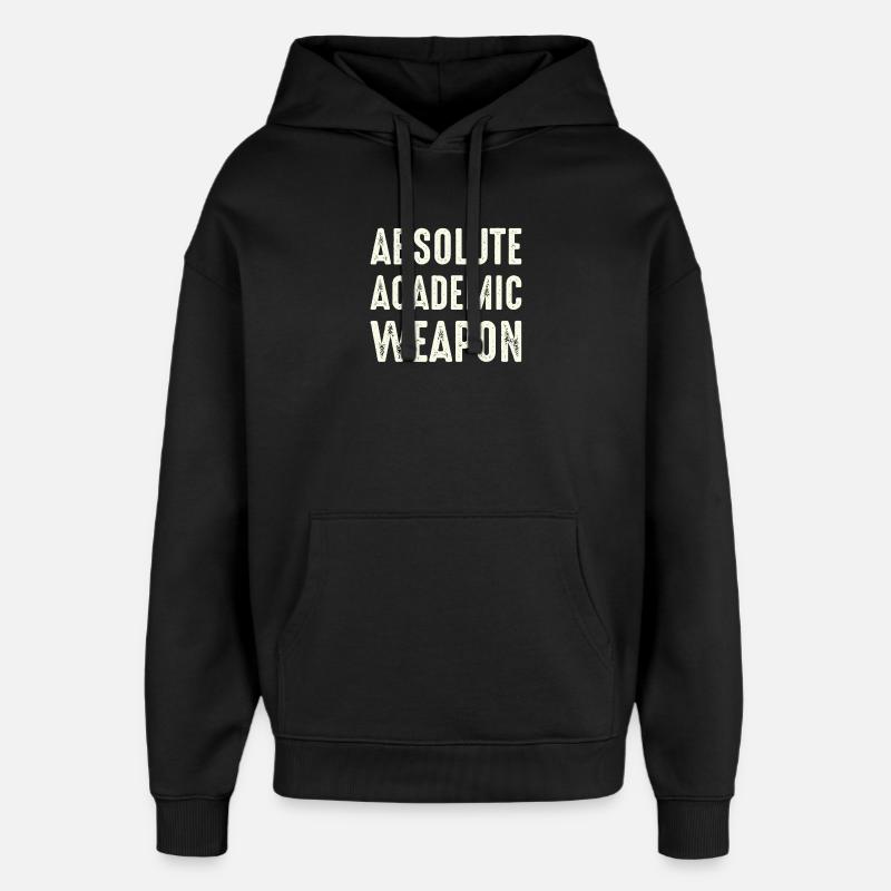 Studenten Absolute Academic Weapon - Oversized Unisex Hoodie von Stanley/Stella - Schwarz