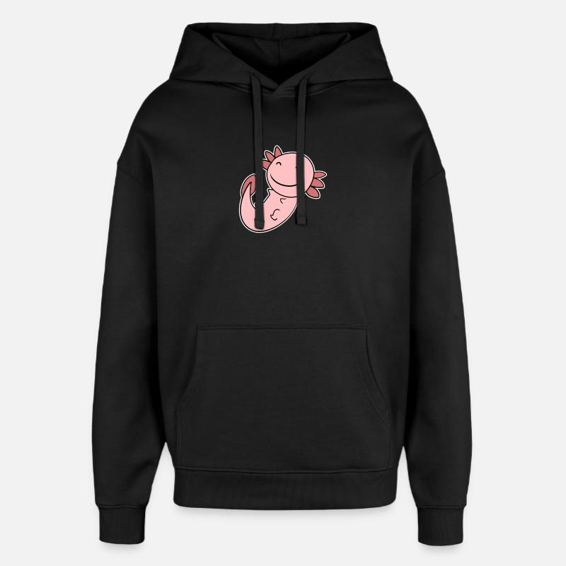 Axolotl Motif Enfants Mignons - Sweat à capuche unisexe Stanley/Stella Oversized - noir