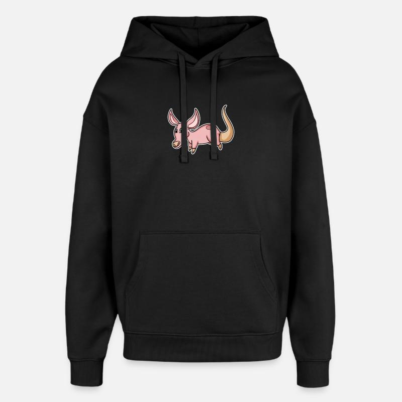 Oryctérope - Sweat à capuche unisexe Stanley/Stella Oversized - noir