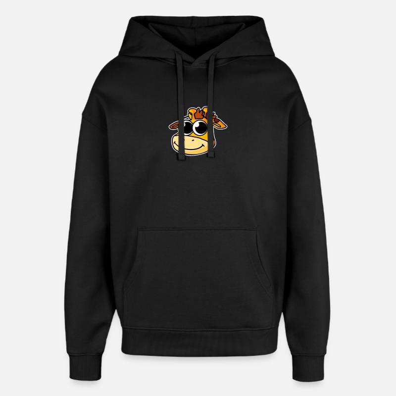 Giraffe - Oversized Unisex Hoodie von Stanley/Stella - Schwarz