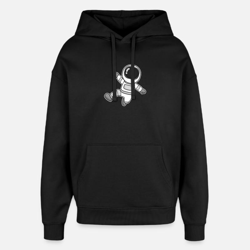Espace motif astronaute - Sweat à capuche unisexe Stanley/Stella Oversized - noir