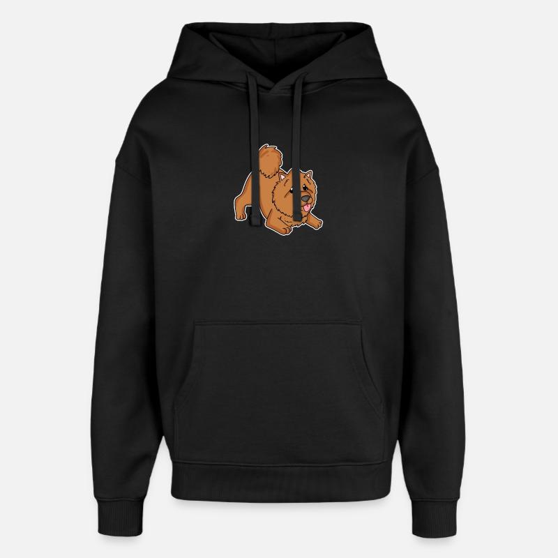 Chow Chow Hunderasse Hund Hunde - Oversized Unisex Hoodie von Stanley/Stella - Schwarz