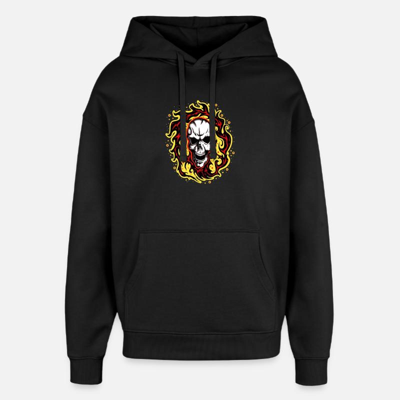 Fumeurs 2 Annonces - Sweat à capuche unisexe Stanley/Stella Oversized - noir