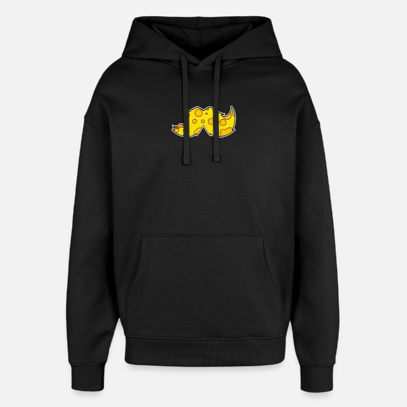 Moustache Moustache Barbe Fromage - Sweat à capuche unisexe Stanley/Stella Oversized - noir