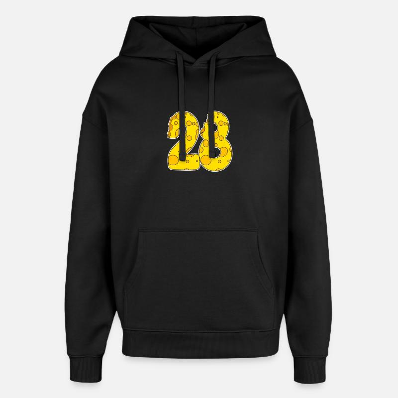 28 ans Lustig Käse - Sweat à capuche unisexe Stanley/Stella Oversized - noir