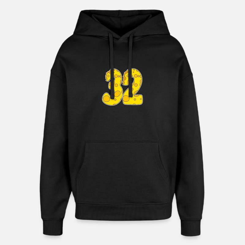 32 ans Lustig Käse - Sweat à capuche unisexe Stanley/Stella Oversized - noir
