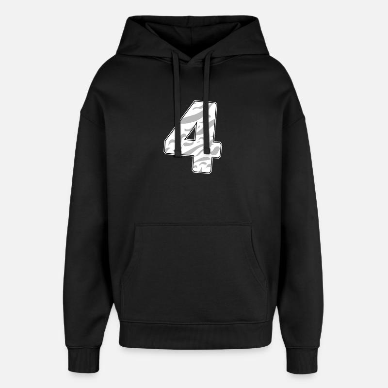 4 - Quatre - Sweat à capuche unisexe Stanley/Stella Oversized - noir