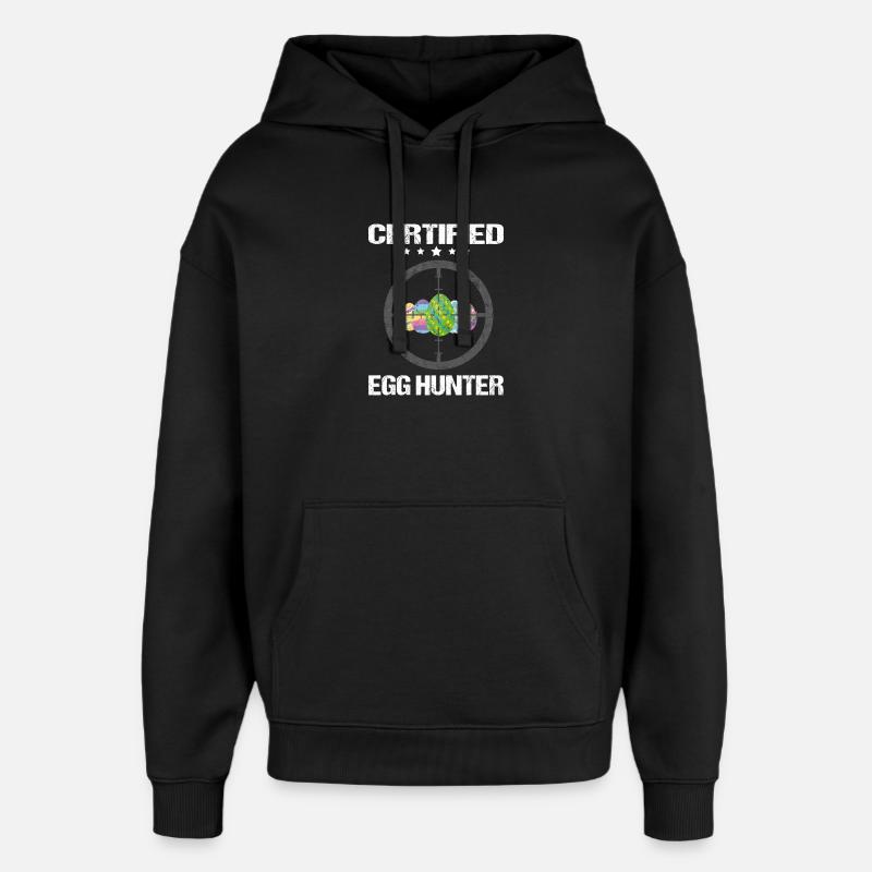 Certified Egg Hunter - Oversized Unisex Hoodie von Stanley/Stella - Schwarz