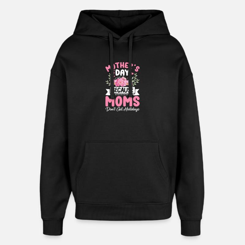 Fête des Mères - Sweat à capuche unisexe Stanley/Stella Oversized - noir