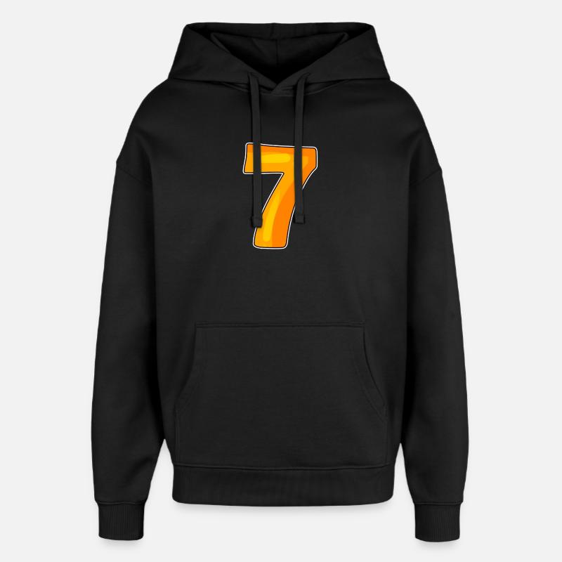7 - Sweat à capuche unisexe Stanley/Stella Oversized - noir