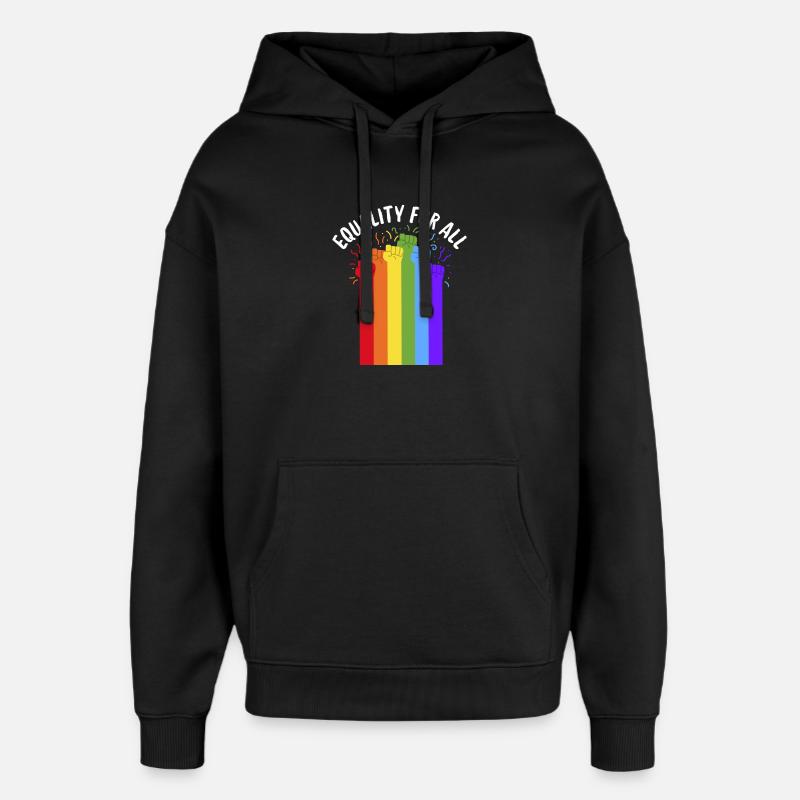 Égalité pour tous - Sweat à capuche unisexe Stanley/Stella Oversized - noir