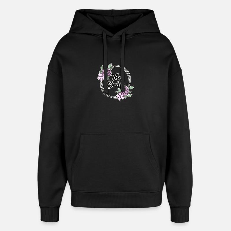 Motif de mariée - Sweat à capuche unisexe Stanley/Stella Oversized - noir