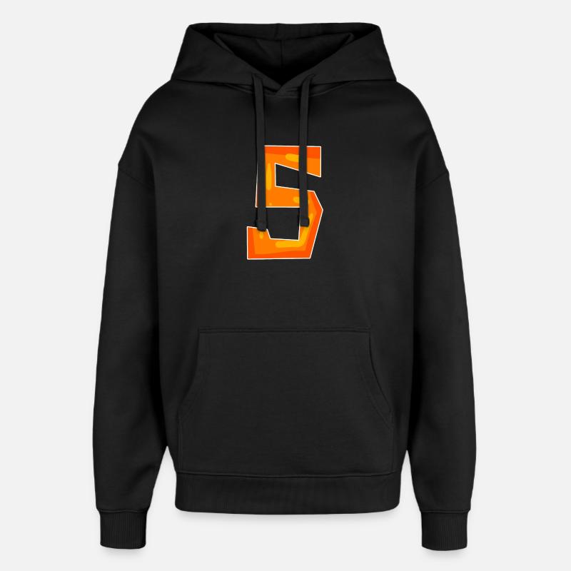 5 Orange - Oversized Unisex Hoodie von Stanley/Stella - Schwarz
