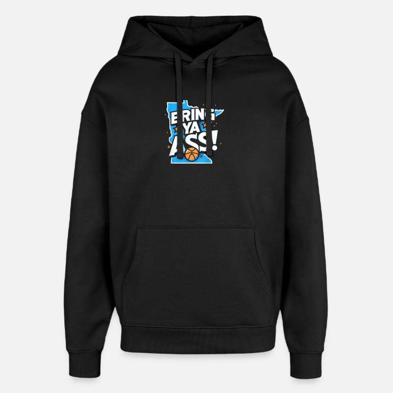 Affiche Basket Amicale et Motivante - Sweat à capuche unisexe Stanley/Stella Oversized - noir