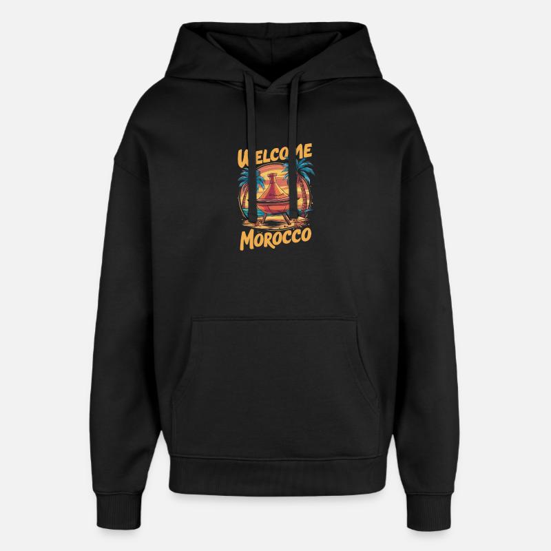 Willkommen bei Morocco Dreamfire - Oversized Unisex Hoodie von Stanley/Stella - Schwarz