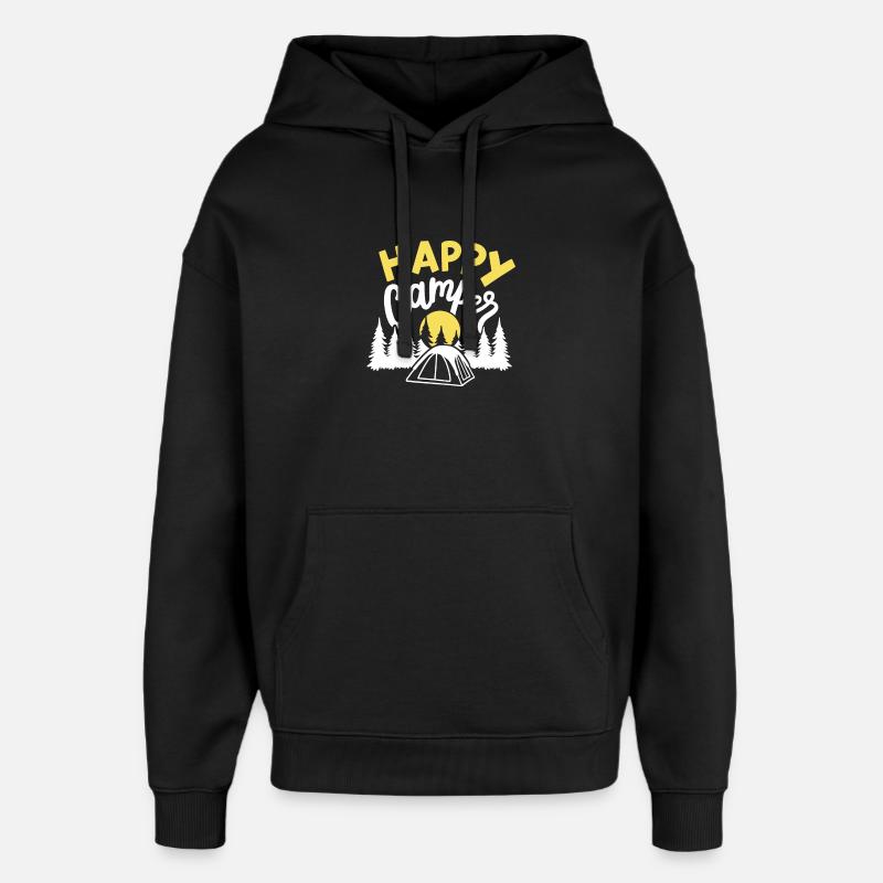 Camping Camper - Oversized Unisex Hoodie von Stanley/Stella - Schwarz