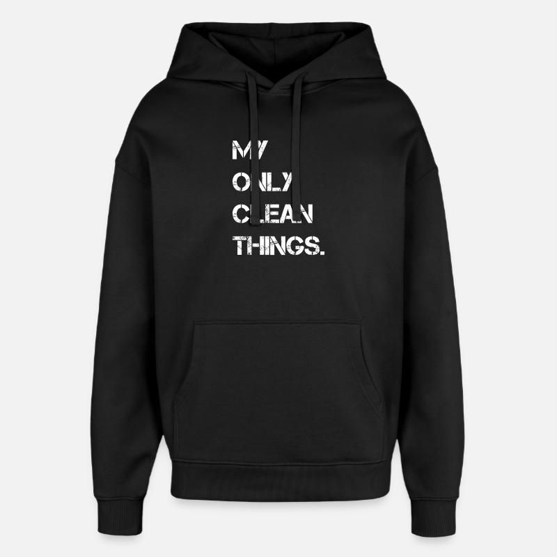 my only clean things - Sweat à capuche unisexe Stanley/Stella Oversized - noir