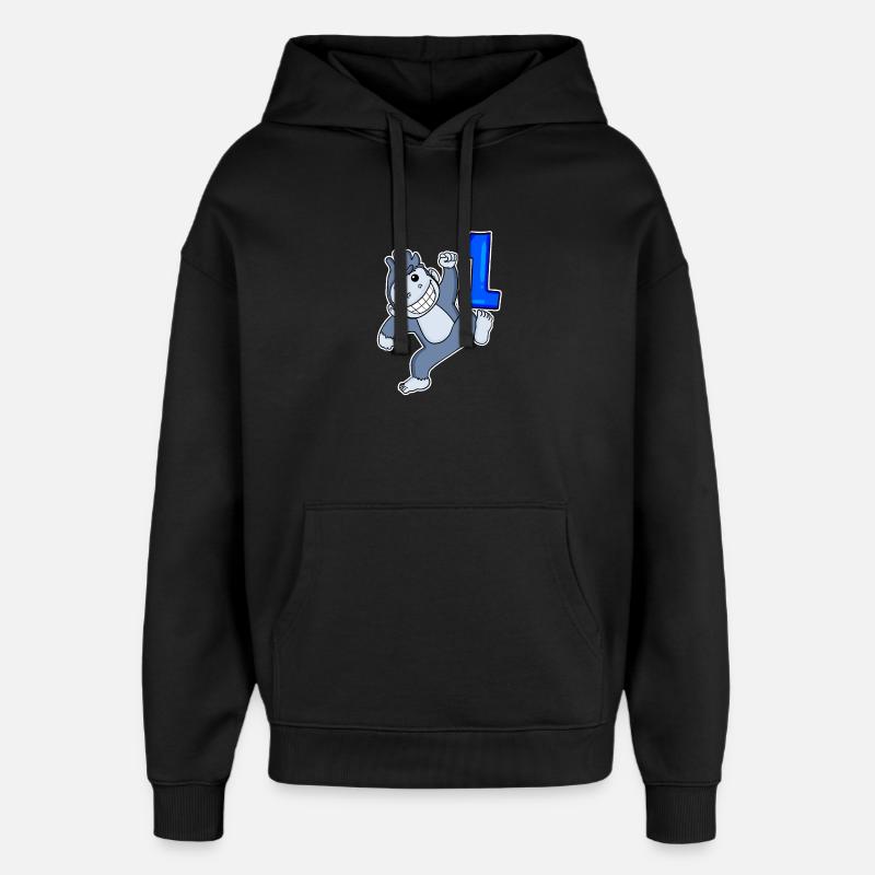 Numéro 1 Numéro Un - Sweat à capuche unisexe Stanley/Stella Oversized - noir