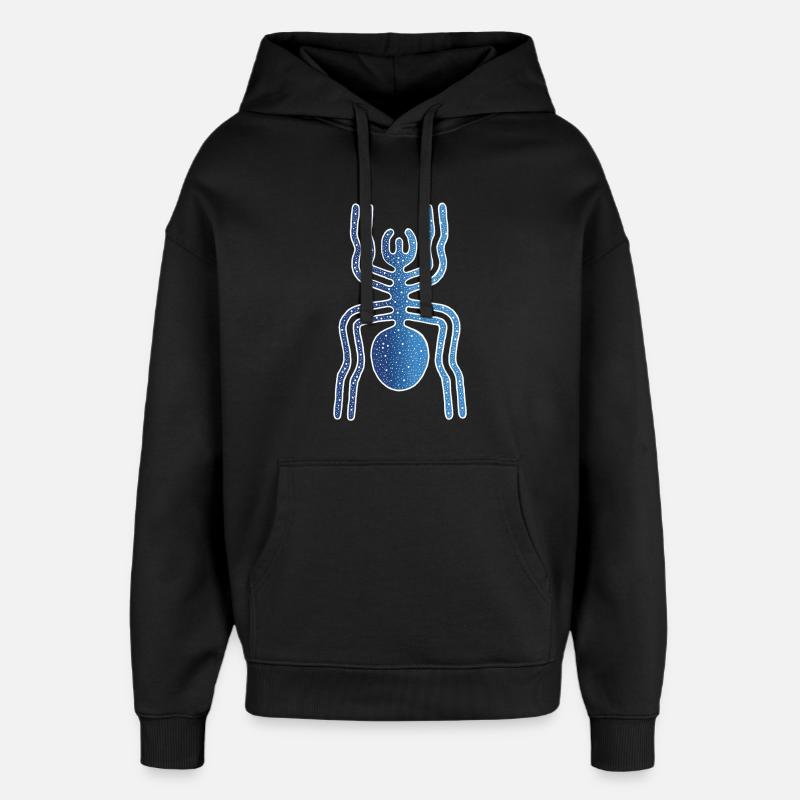 Animal araignée de Nazca - Sweat à capuche unisexe Stanley/Stella Oversized - noir