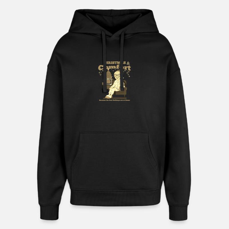 Noël et commodité - Sweat à capuche unisexe Stanley/Stella Oversized - noir