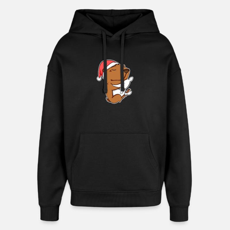 Capybara Capybara Gift - Oversized Unisex Hoodie by Stanley/Stella - black