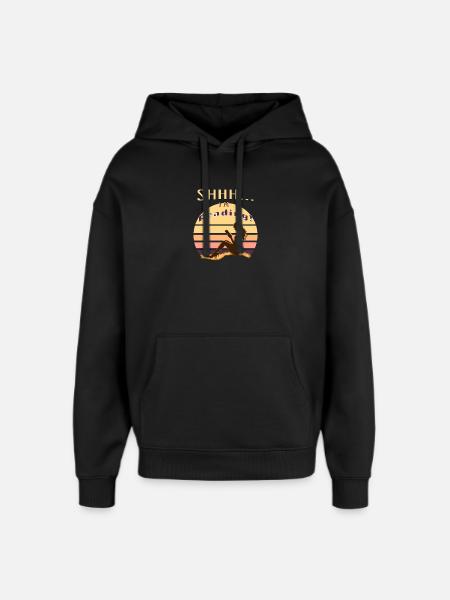 Lost in a Book – Shhh... I'm Reading - Oversized Unisex Hoodie by Stanley/Stella - black