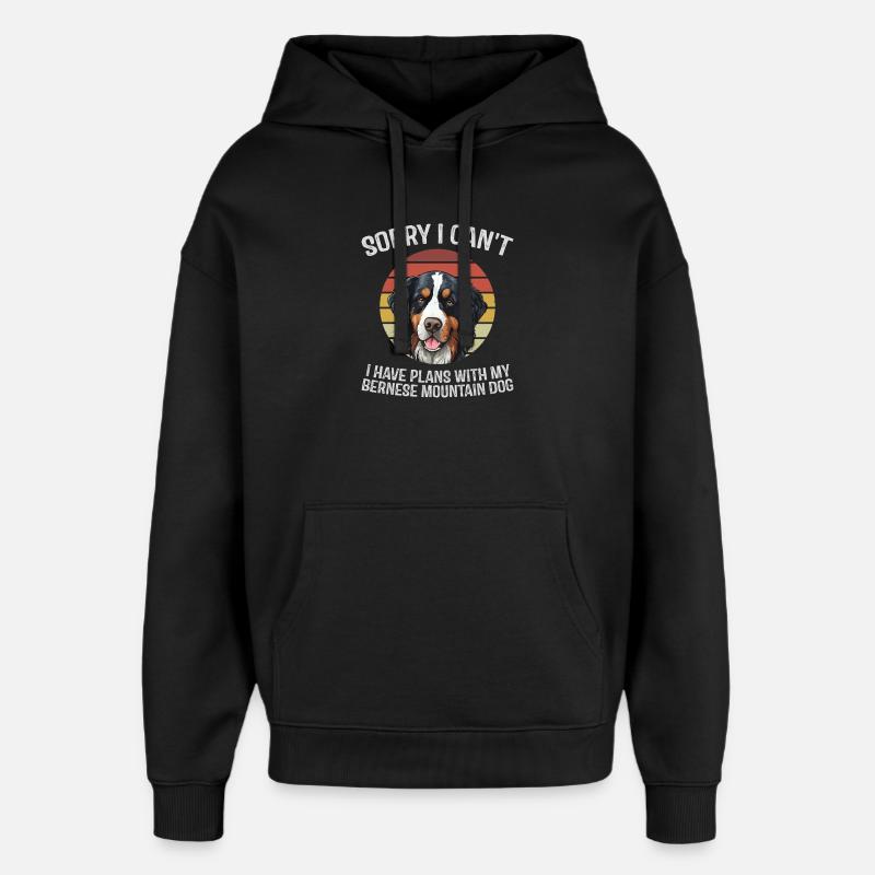 T-shirt d’humour bouvier bernois - Sweat à capuche unisexe Stanley/Stella Oversized - noir