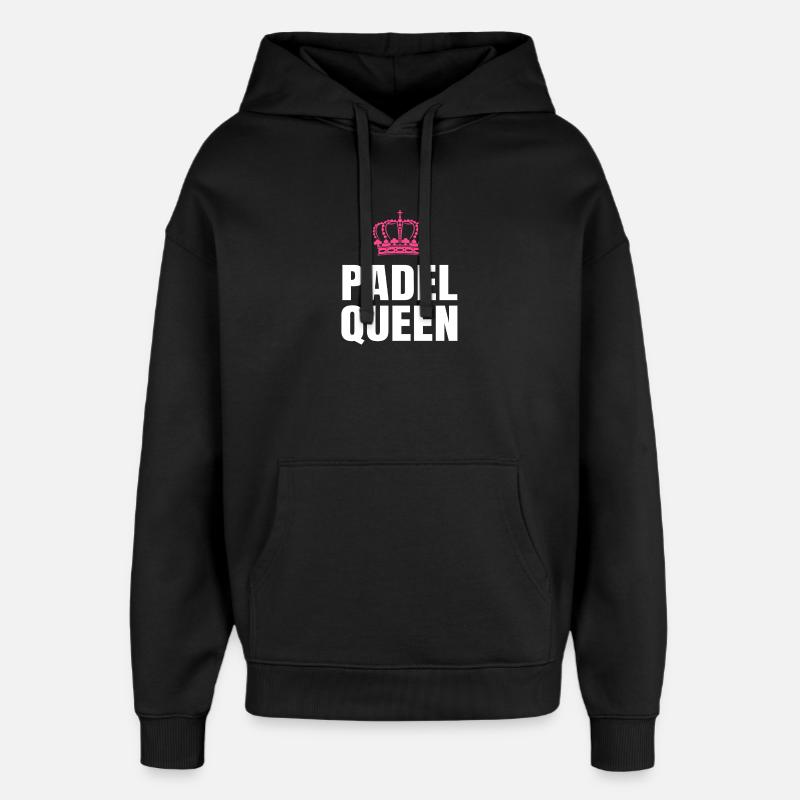 Reine du padel - Sweat à capuche unisexe Stanley/Stella Oversized - noir