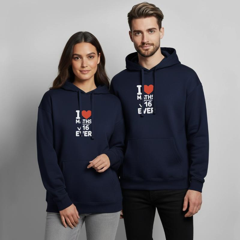 Math I Love Maths Math Nerd Math Teacher Oversized Unisex Hoodie by Stanley/Stella
