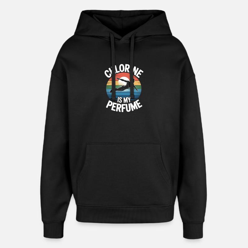 Kunstspringen Turmspringer Sprungbrett - Oversized Unisex Hoodie von Stanley/Stella - Schwarz