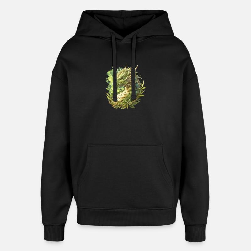 Drachen Drache - Oversized Unisex Hoodie von Stanley/Stella - Schwarz