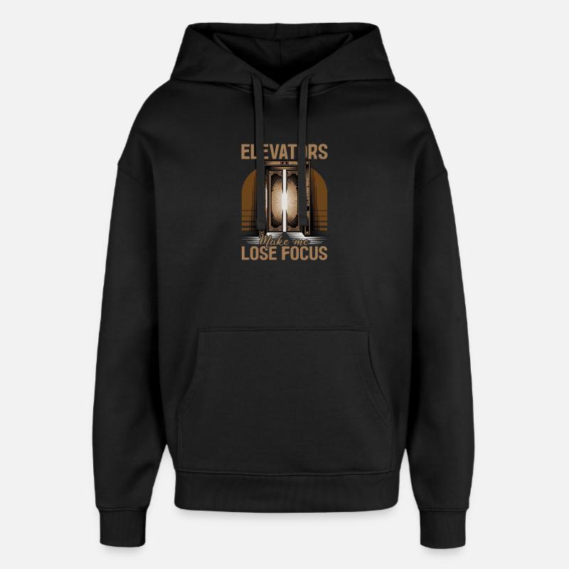 Ascenseur pour tout-petits et enfants - Sweat à capuche unisexe Stanley/Stella Oversized - noir
