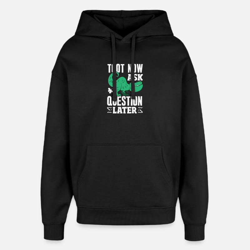 Pet public drôle et inapproprié - Sweat à capuche unisexe Stanley/Stella Oversized - noir