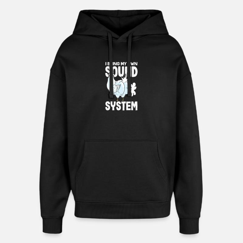 Pet public drôle et inapproprié - Sweat à capuche unisexe Stanley/Stella Oversized - noir