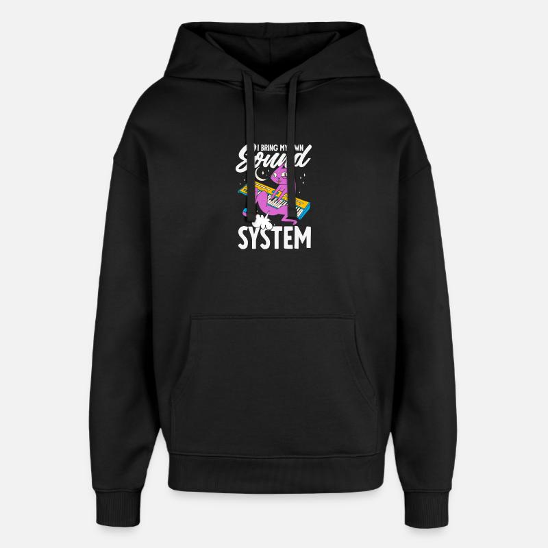 Pet public drôle et inapproprié - Sweat à capuche unisexe Stanley/Stella Oversized - noir