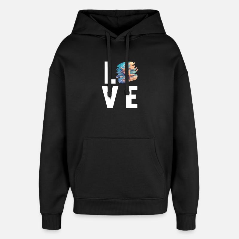 Étoile de mer Étoile de mer - Sweat à capuche unisexe Stanley/Stella Oversized - noir